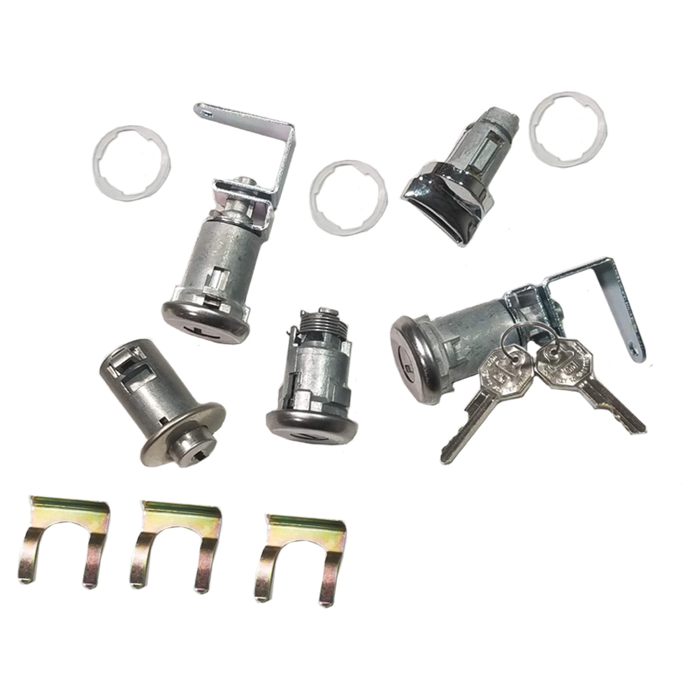 1960 Chevrolet Impala/Caprice/Bel Air IGNITION, DOOR, GLOVEBOX & TRUNK LOCK KIT - ORIGINAL KEY (WITH LONG CYLINDER) 416K | KL12670P