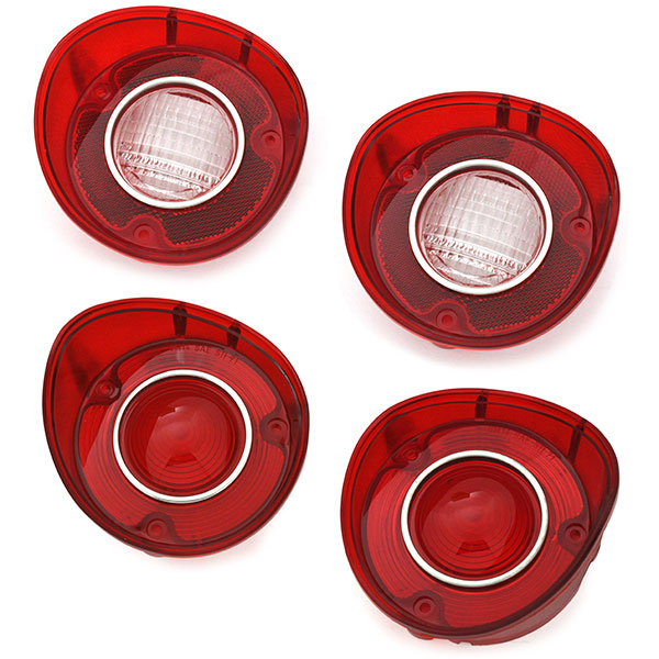 1972 Chevrolet Chevelle/Malibu TAIL LAMP AND BACK UP LAMP LENS SET WITH CHROME - 4PC | XL1279V
