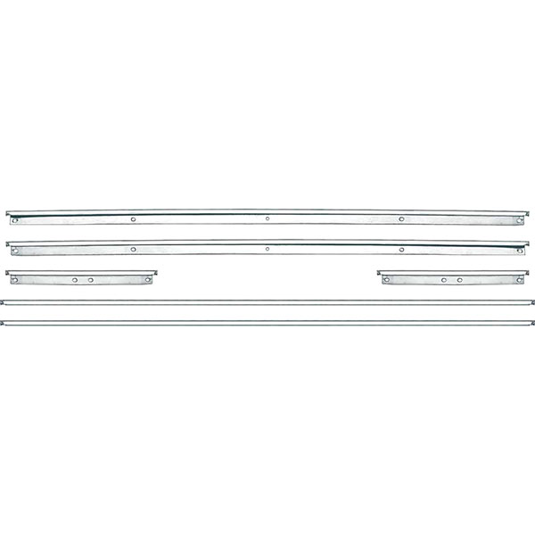 1967 Pontiac Firebird/TransAm STANDARD DOOR PANEL MOLDING SET, INCLUDES UPPER DOOR PANEL MOLDINGS (CONV. & COUPE OUT REAR ARM REST) - 6 PIECE SET | IN12678F