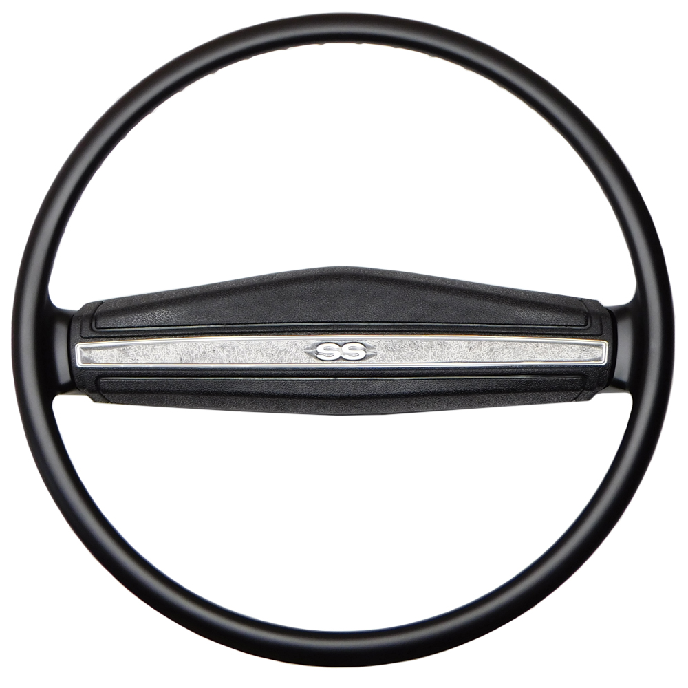1971 Chevrolet Monte Carlo 2-SPOKE STEERING WHEEL (INCLUDES STEERING WHEEL AND CENTER SHROUD WITH SS EMBLEM) - EA | ST12733C