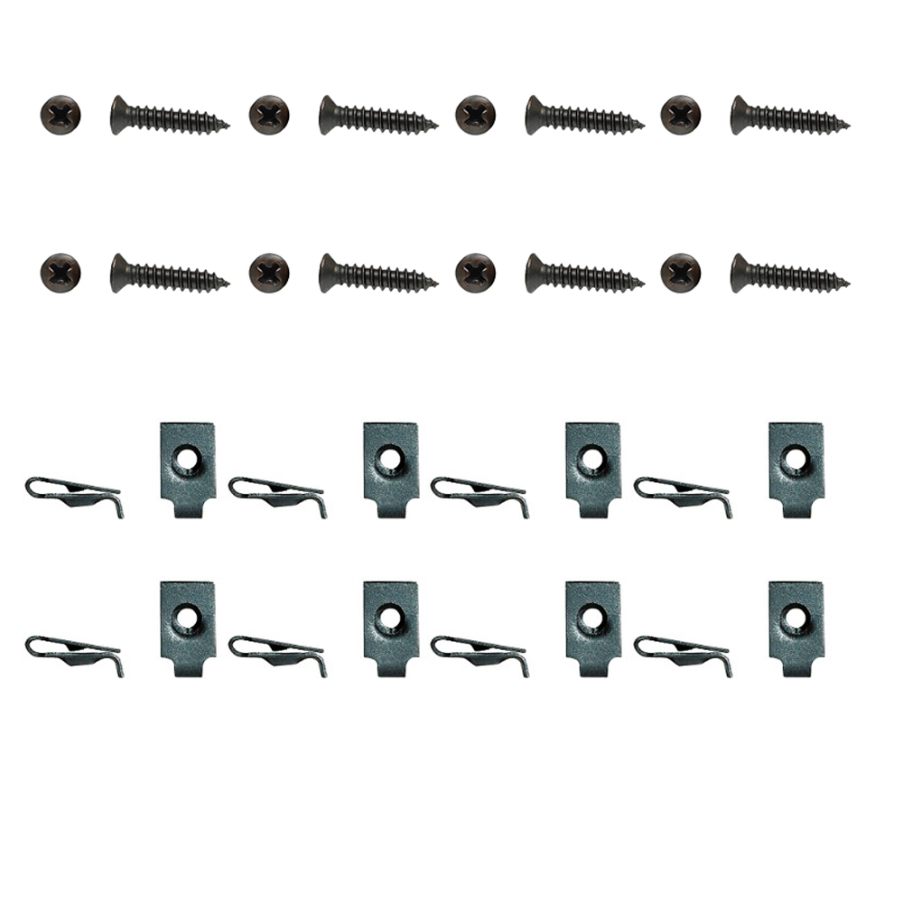 1967 Chevrolet Nova/Chevy II HEADLAMP BEZEL HARDWARE (DOES 2 BEZELS) - KIT | GH12738N