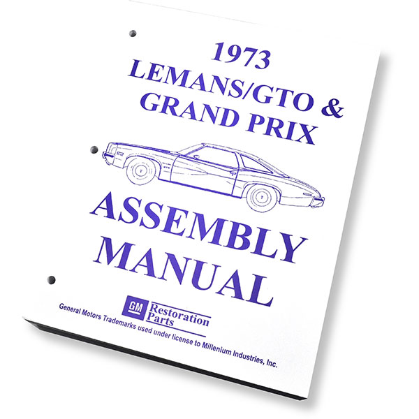 1973 Pontiac GTO/LeMans/Tempest FACTORY ASSEMBLY MANUAL | BK12733G