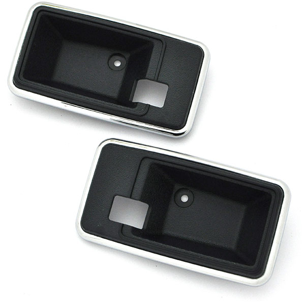 1979 Pontiac Firebird/TransAm DELUXE DOOR HANDLE ESCUTCHEON (THIN CHROME EDGE) DARK BLUE - PR | IN12749F