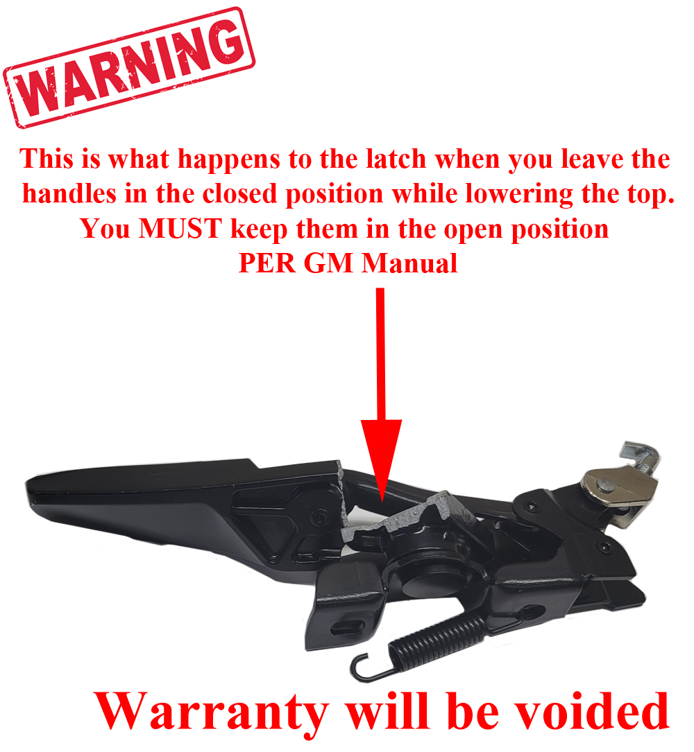 1972 Buick Full Size & Riviera CONVERTIBLE TOP LATCH ASSEMBLY GM