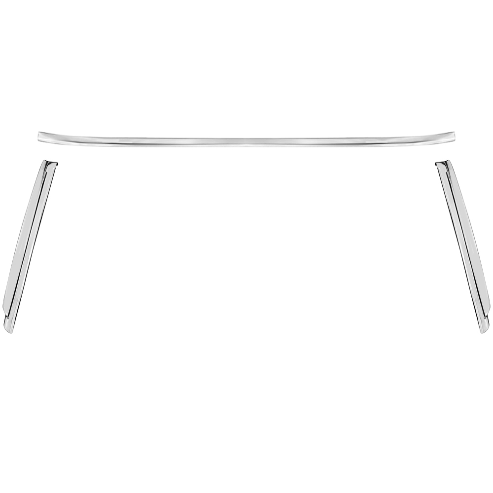 1972 Buick Skylark/GS/Regal/GN NEW CONVERTIBLE WINDSHIELD MOLDING KIT (3 PIECES) | XP12797A