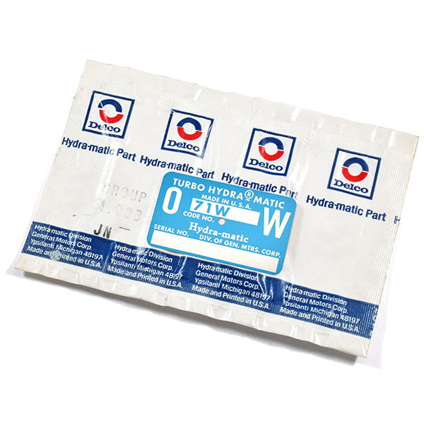 1971 Oldsmobile Cutlass/442/F85 AUTOMATIC TRANSMISSION TAG - OW BLUE | AT15405T