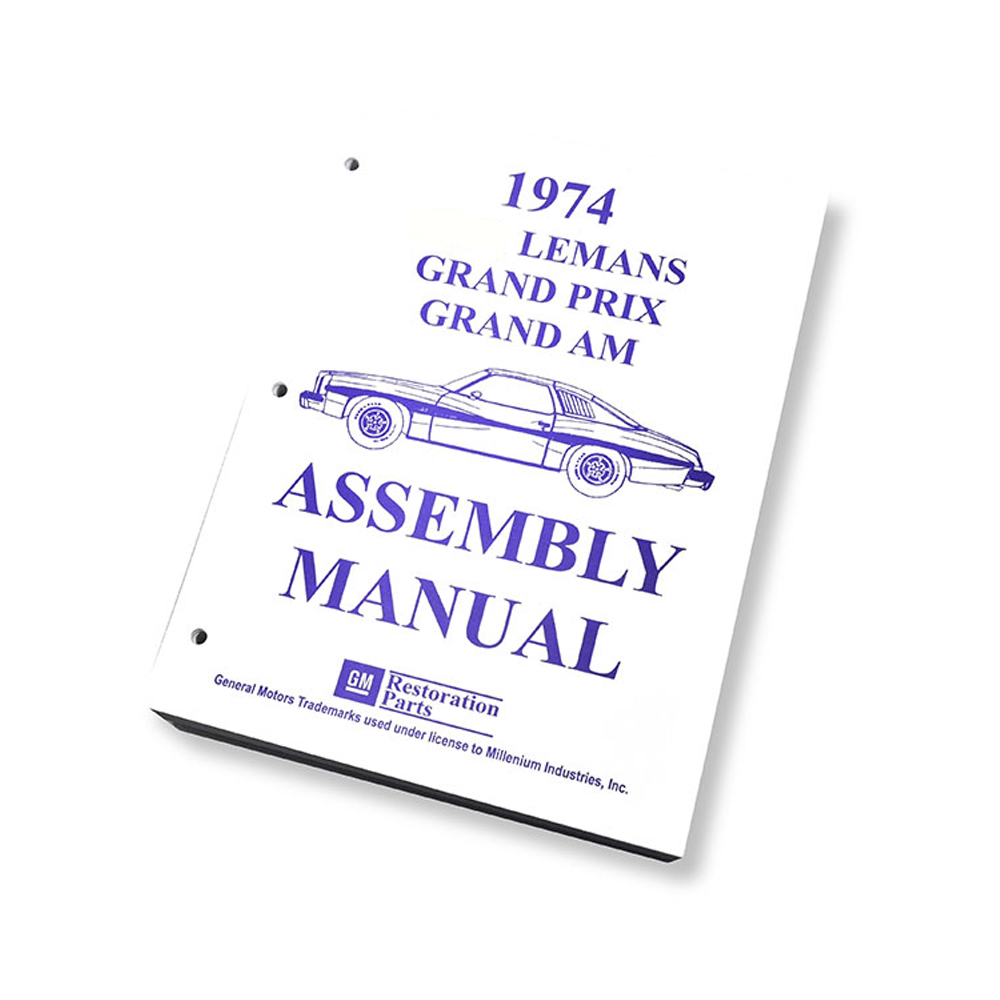 1974 Pontiac GTO/LeMans/Tempest FACTORY ASSEMBLY MANUAL | BK21714G