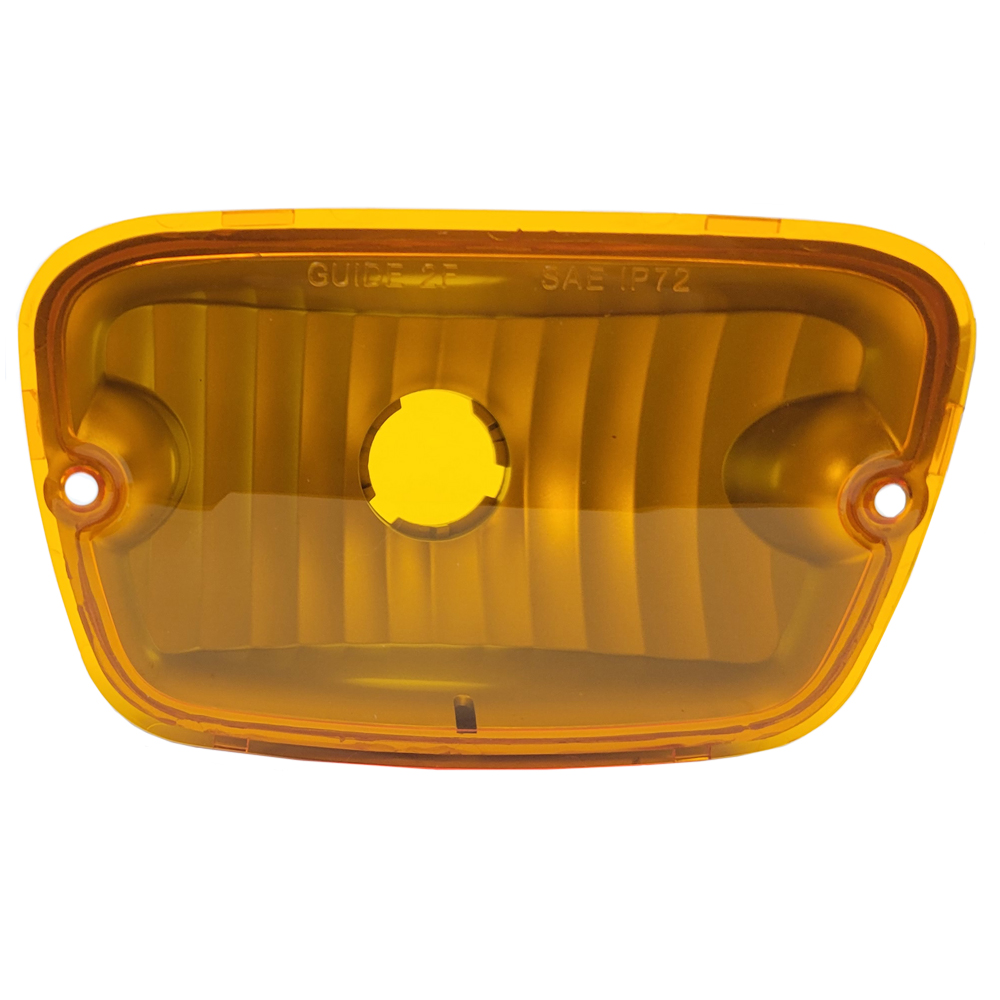 1972 Pontiac Firebird/TransAm PARK LAMP LENS 1 PIECE, PLASTIC HOUSING  WITH AMBER LENS. | XL52596F