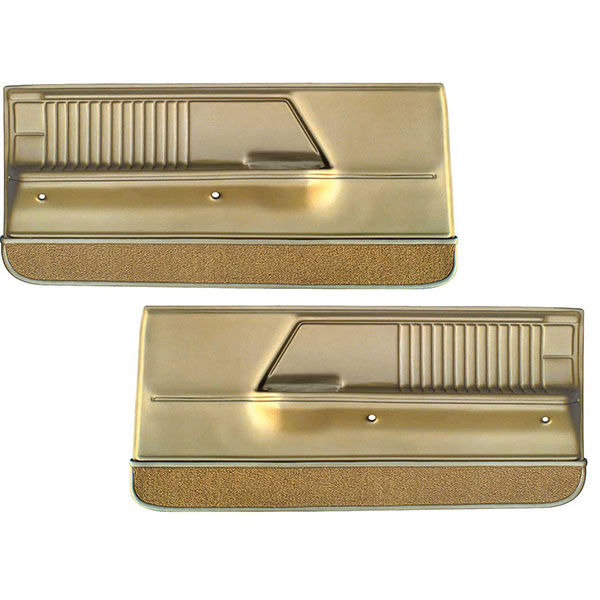 1967 Pontiac Firebird/TransAm FRONT DELUXE ASSEMBLED DOOR PANELS - PR (GOLD) | IN52603F