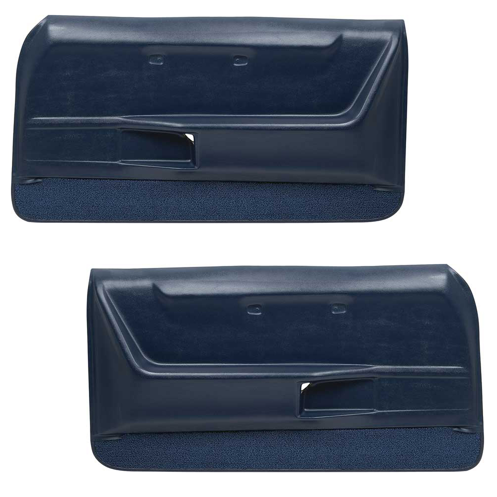 1968 Pontiac Firebird/TransAm FRONT DELUXE ASSEMBLED DOOR PANELS - PR (69 DARK BLUE) | IN52607F