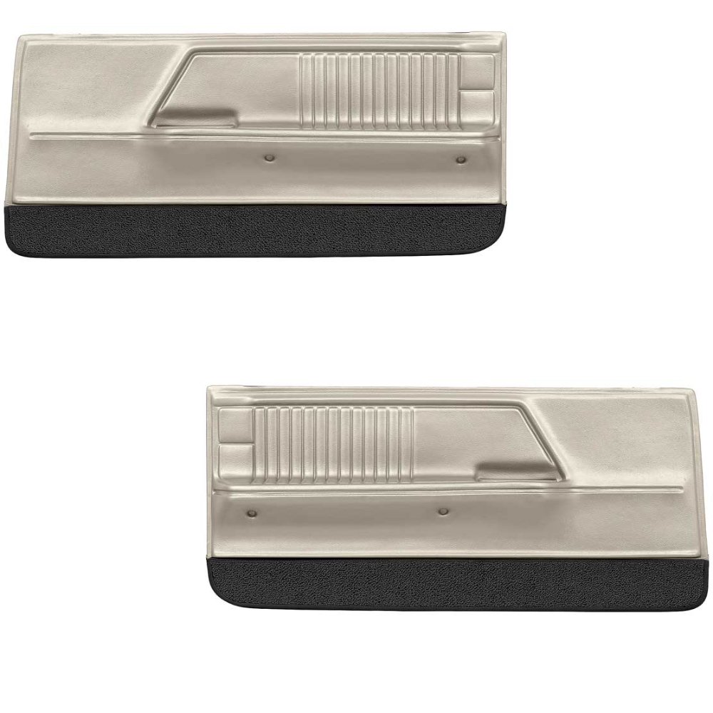 1967 Pontiac Firebird/TransAm FRONT DELUXE ASSEMBLED DOOR PANELS - PR (PARCHMENT) | IN52604F