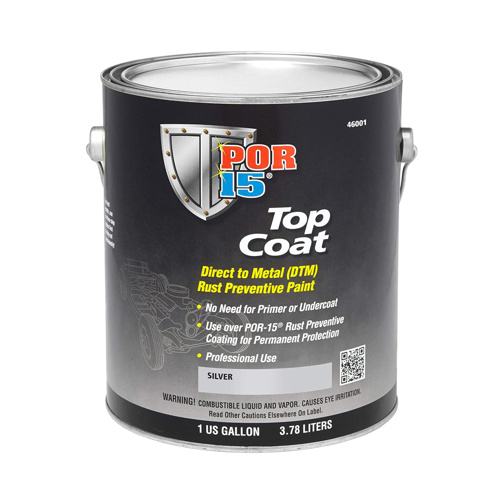 1977 Pontiac Grand Prix 69-UP POR 15 RUST PREVENTATIVE PAINT TOP COAT (STIRLING SILVER) GALLON | PT4444Z