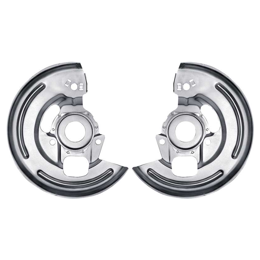 1968 Pontiac GTO/LeMans/Tempest SILVER CADMIUM PLATED BACKING PLATES - PR | BR1270Z