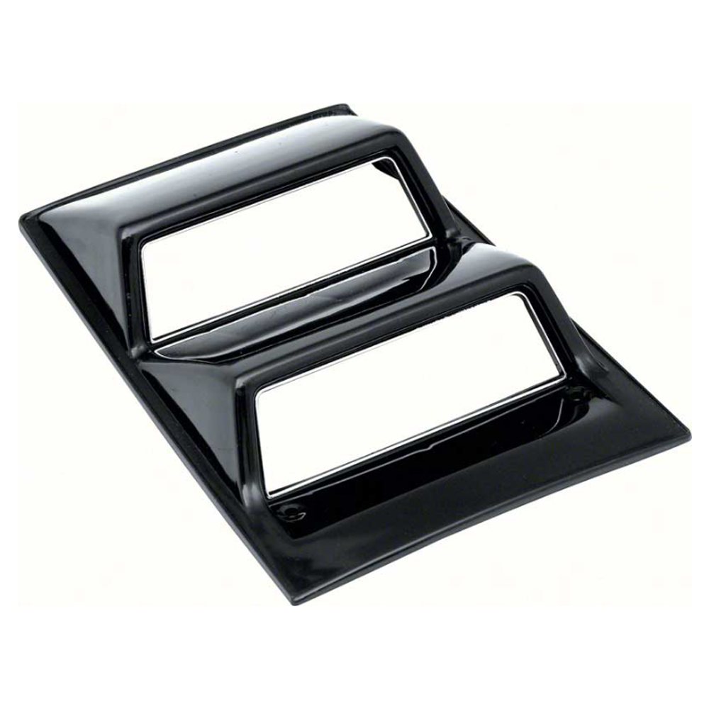 1969 Chevrolet Nova/Chevy II CONSOLE GAUGE LID (BLACK WITH CHROME TRIM) | CP1415Z