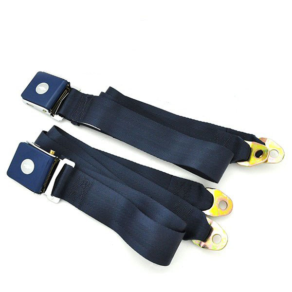 1965 Chevrolet Chevelle/Malibu BOWTIE DARK BLUE LIFT LATCH STYLE LAP SEAT BELTS (PR) | IN52884C