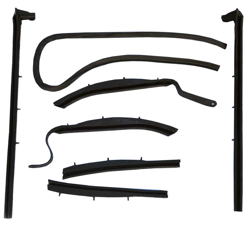 1959 Oldsmobile Full Size CONVERTIBLE TOP WEATHERSTRIP KIT (METRO #RR1809) 7 PIECE KIT (C BODY) | WS4680Z