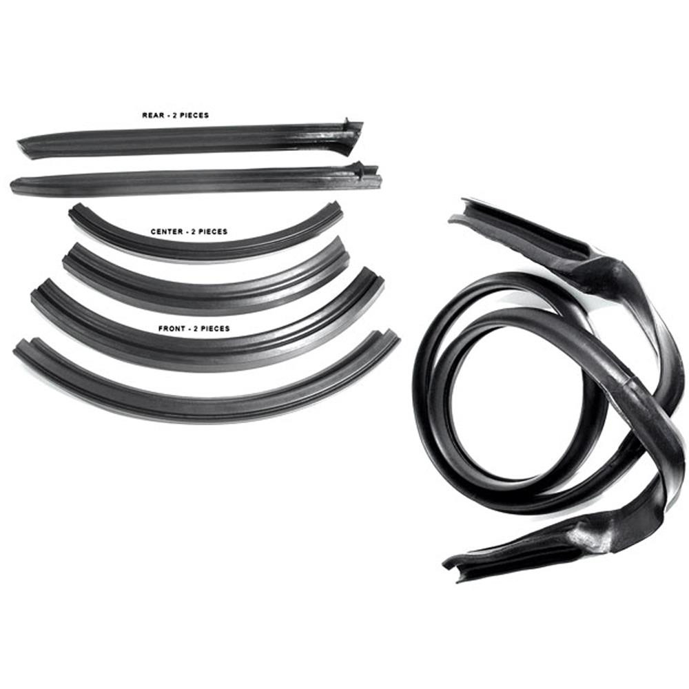 1963 Mopar Dodge/Chrysler/Plymouth CONVERTIBLE TOP WEATHERSTRIP - RR4500E | WS52939J