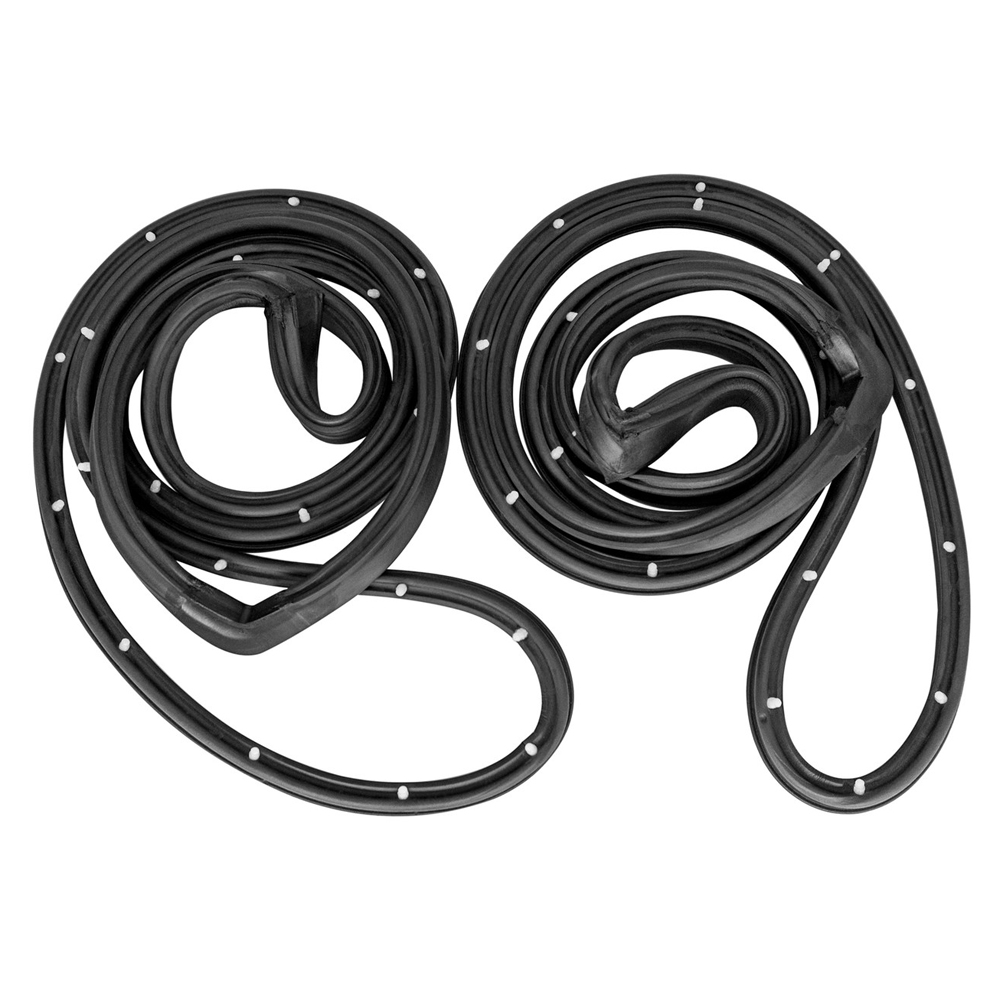 1974 Pontiac Grand Prix 69-UP REAR DOOR WEATHERSTRIPS (4 DOOR SEDAN - B BODY)16GR | WS52969Z