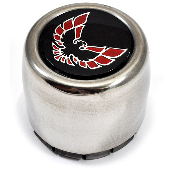 1980 Pontiac Firebird/TransAm STAINLESS SNOWFLAKE CENTER CAP WITH 1 RED BIRD EMBLEM REPLACEMENT INSERT GM 527077 | WT80816F