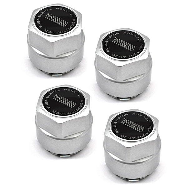 1991 Pontiac Firebird/TransAm WS6 SILVER CENTER CAP WITH BLACK EMBLEM # 612 SET OF 4 | WT80823F