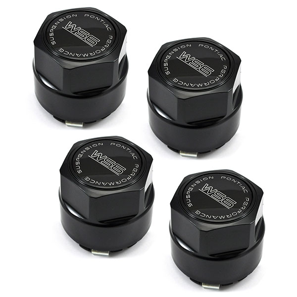 1992 Pontiac Firebird/TransAm WS6 BLACK CENTER CAP WITH BLACK EMBLEM # 614 SET OF 4 | WT80825F