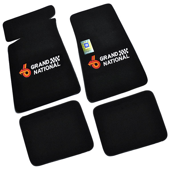 1986 Buick Skylark/GS/Regal/GN GRAND NATIONAL CARPETED FLOOR MAT SET OF 4 (GRAND NATIONAL - RED & ORANGE TURBO 6) | IN12815S