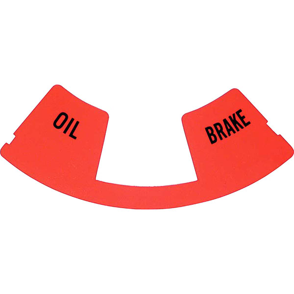 1968 Pontiac Firebird/TransAm WARNING LIGHT LENS (OIL/BRAKE) | IN80985F