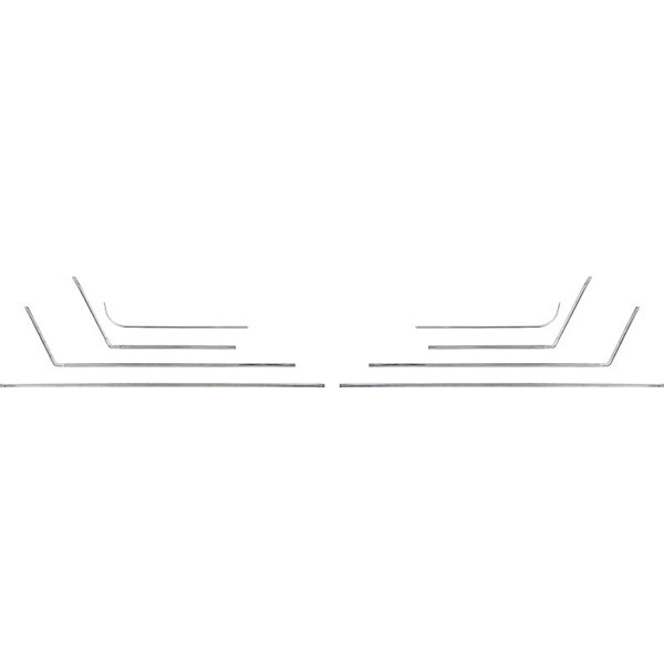 1965 Chevrolet Impala/Caprice/Bel Air SS COUPE DOOR PANEL MOLDING KIT - 8 PIECES | IN80985P