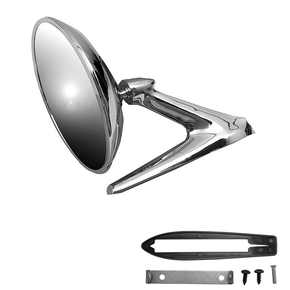 1968 Pontiac GTO/LeMans/Tempest STANDARD ROUND MIRROR (CHROME) - LH OR RH | XP3977Z