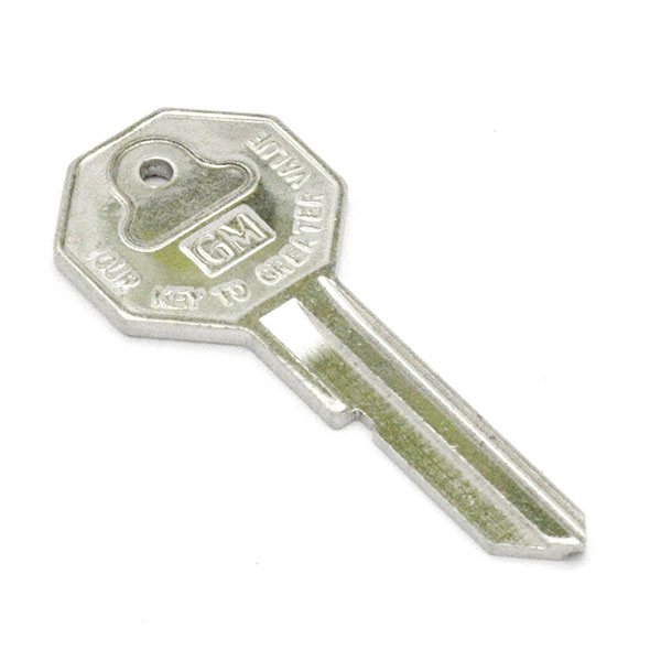 1967 Pontiac GTO/LeMans/Tempest EARLY STYLE OCTAGON HEAD KEY BLANK CODE A (1000) - EA | KL1000Z