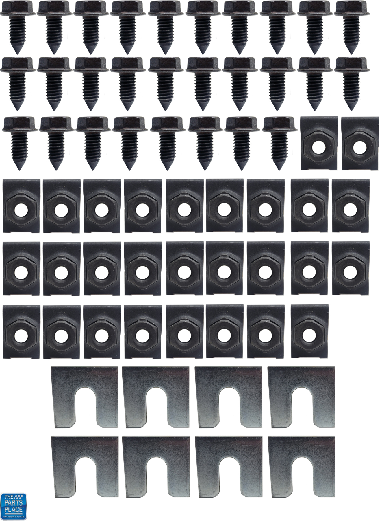 1967 Pontiac Firebird/TransAm STAINLESS STEEL FRONT END SHEETMETAL BOLT KIT (STANDARD FENDER / WHEELHOUSE ONLY) | HB81022F