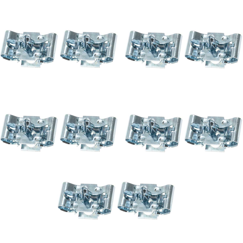 1973 Buick Skylark/GS/Regal/GN 1/4'' X 3/16'' DOUBLE SIDED PUSH IN CLIP - SET OF 10 (SILVER ZINC) | HB96568Z