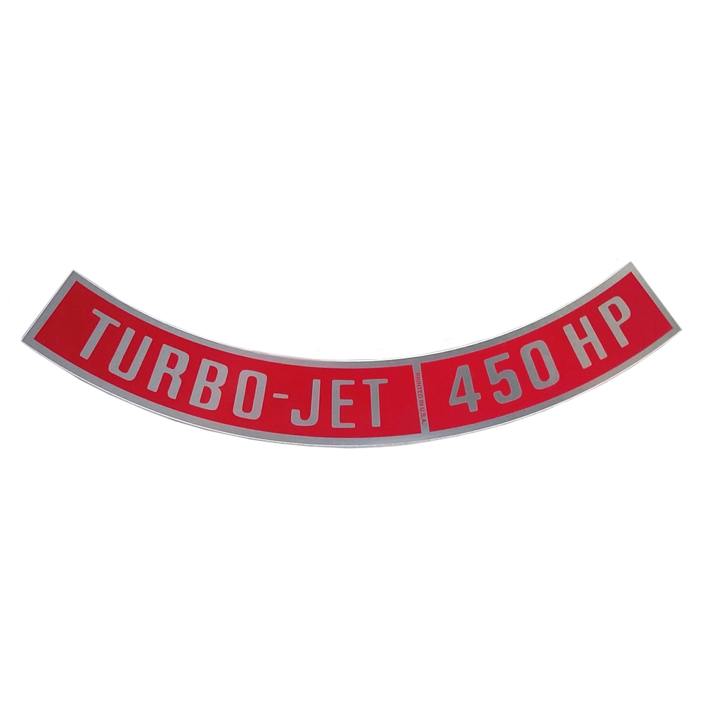 1970 Chevrolet El Camino TURBO-JET 450 HP AIR CLEANER DECAL (DC0027) | DC2048C