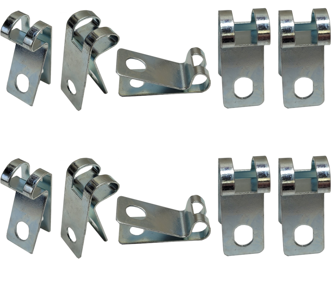1994 Pontiac Firebird/TransAm 3/8'' X 1/4'' REAR R CLIP FOR METAL LINES - SET OF 10 (SILVER ZINC) | HB96576F
