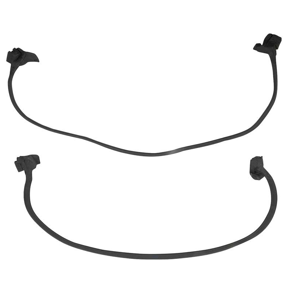 1992 Pontiac Firebird/TransAm DOOR WEATHERSTRIPPING SEALS W/ CLIPS & MOLDED ENDS (PR) - HARDTOP OR T-TOP (3016) | WS52901F