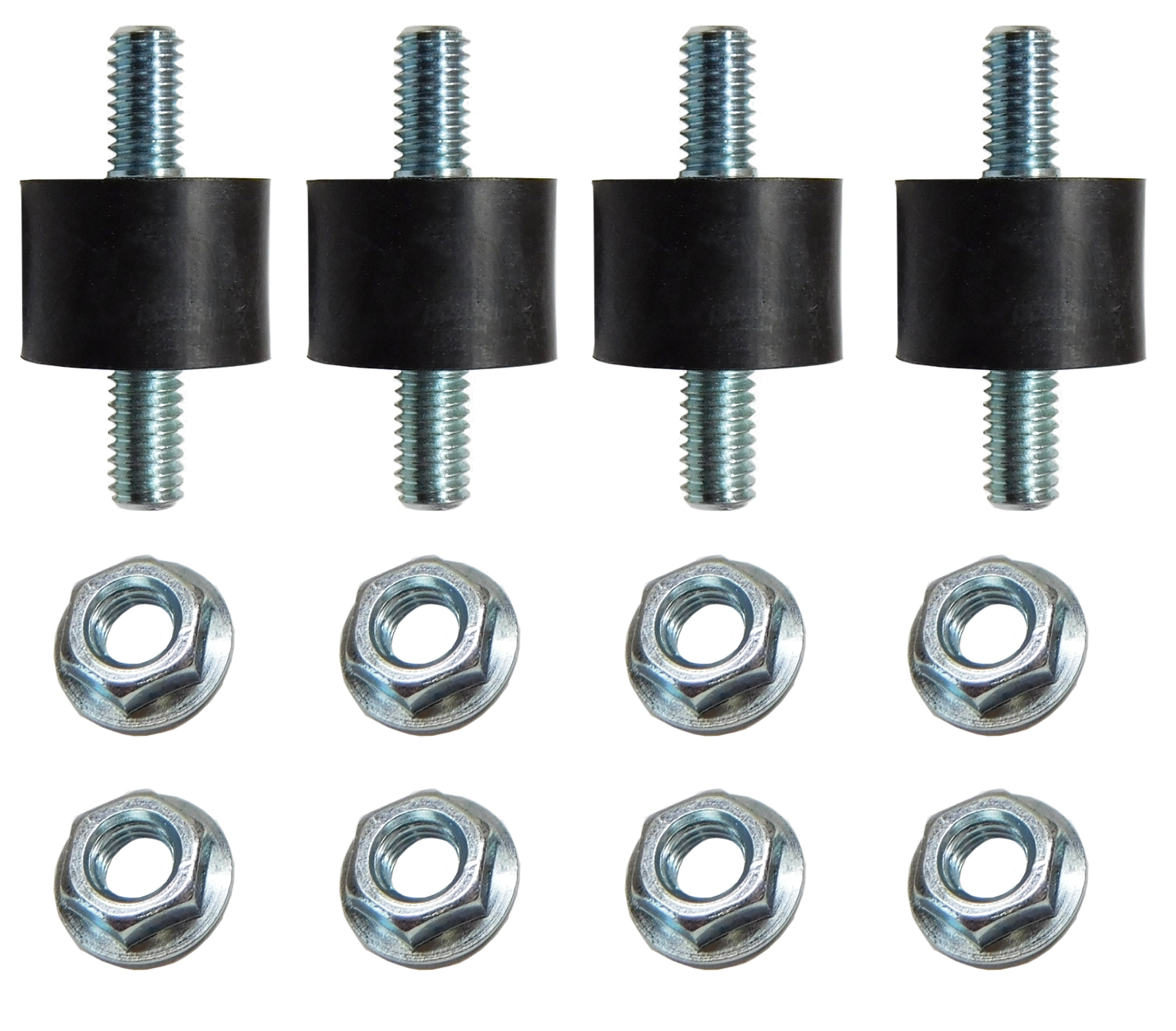 1964 Chevrolet Impala/Caprice/Bel Air AIR CONDITIONING MOUNTING STUD INSULATOR (THIS IS THE 3/4'' ROUND RUBBER INSULATOR WITH A 5/16'' STUD ON EACH END) - KIT (4 PIECE) | AC1234Z