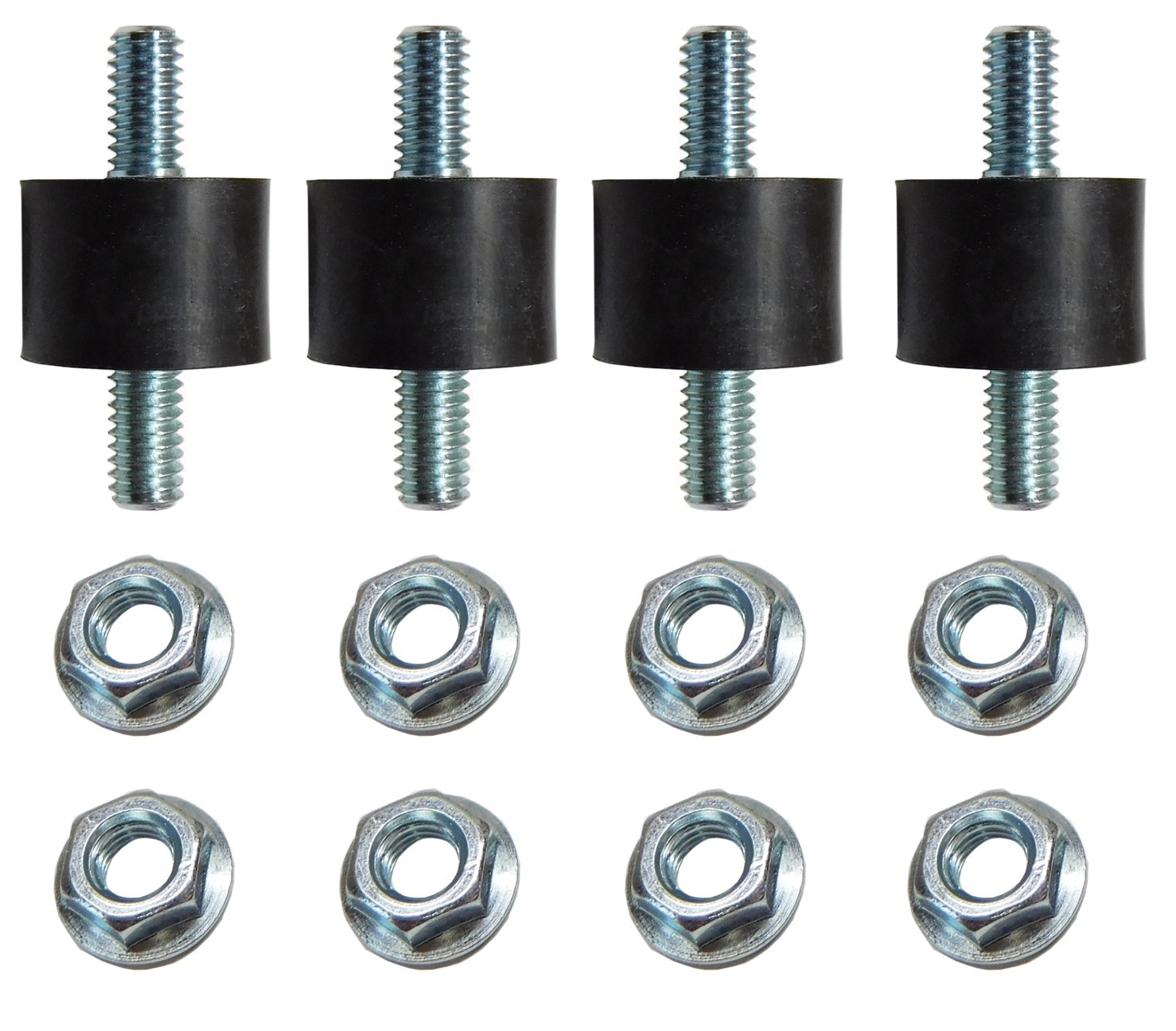 1974 Oldsmobile Cutlass/442/F85 AIR CONDITIONING MOUNTING STUD INSULATOR (THIS IS THE 3/4'' ROUND RUBBER INSULATOR WITH A 5/16'' STUD ON EACH END) - KIT (4 PIECE) | AC1234Z