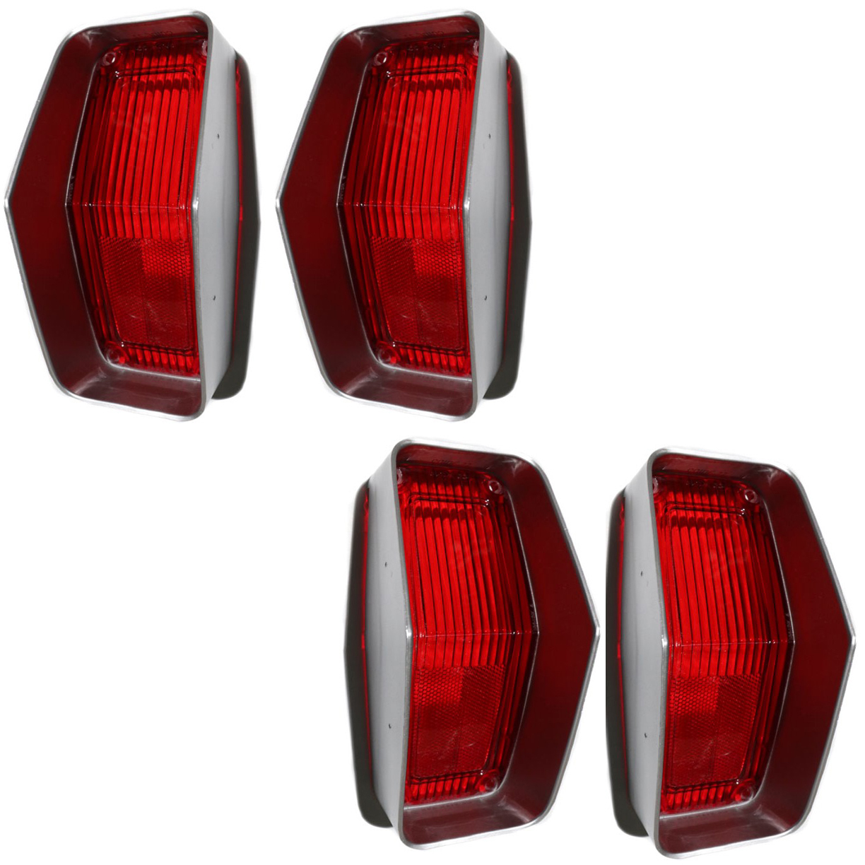 1970 Oldsmobile Cutlass/442/F85 CUTLASS ''S'' TAIL LIGHT LENS (REPRODUCTION) - WITHOUT TRIM - SET OF 4 | XL1234T