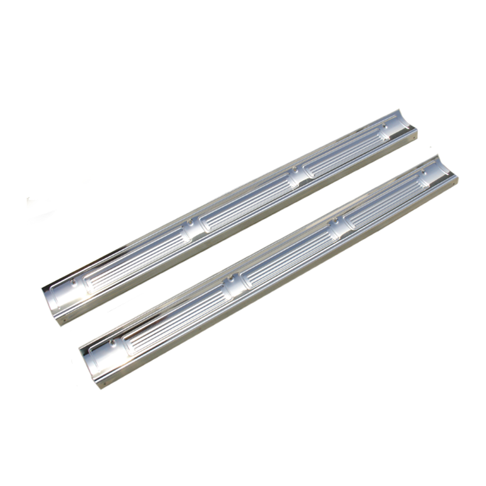 1973 Mopar Dodge/Chrysler/Plymouth DOOR SILL PLATES [2 DOOR B-BODY] - PAIR (FITS: 71 GTX & BELVEDERE, 71-74 SATELLITE, ROADRUNNER, CORONET, & CHARGER) | IN1236J