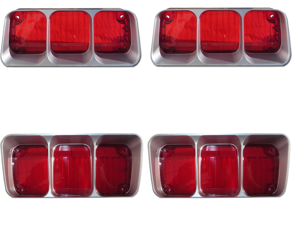 1972 Oldsmobile Cutlass/442/F85 CUTLASS SUPREME TAIL LIGHT LENS (LOWER & UPPER) REPRODUCTION - SET OF 4 | XL1235T