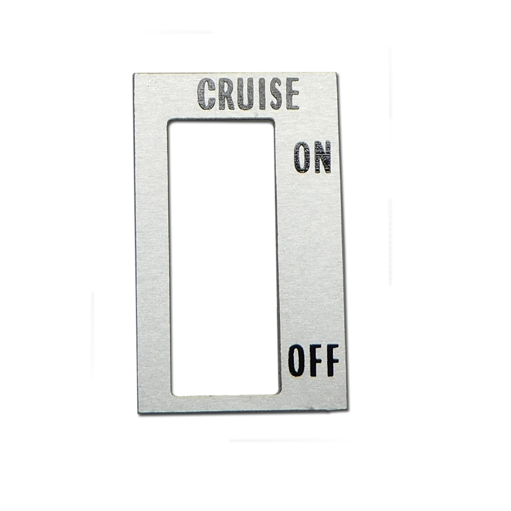 1972 Oldsmobile Cutlass/442/F85 ALUMINUM LOWER DASH INSERT (CRUISE SWITCH) | IN1212T