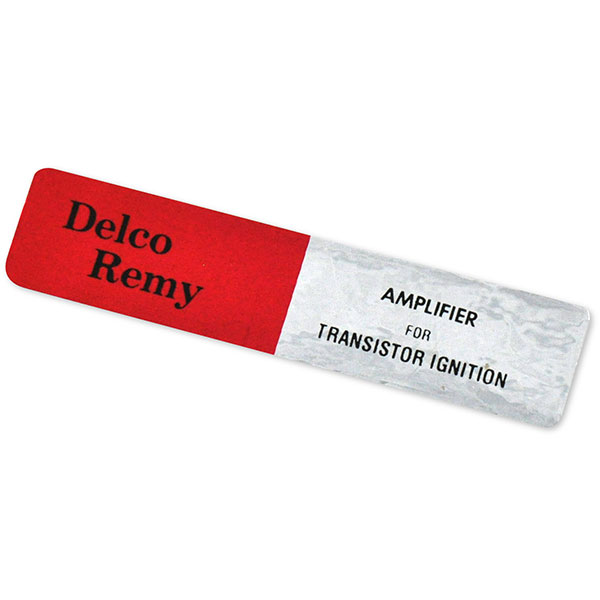 1965 Chevrolet Impala/Caprice/Bel Air TRANSISTOR IGNITION AMPLIFIER DECAL (DC0473) | DC2326C