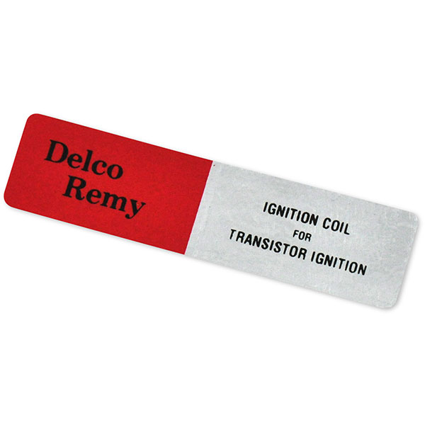 1972 Chevrolet Impala/Caprice/Bel Air TRANSISTOR IGNITION COIL DECAL (DC0472) | DC2327C