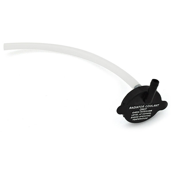 1978 Pontiac Firebird/TransAm RADIATOR OVERFLOW BOTTLE CAP WITH PICKUP TUBE (WHITE LETTERS) | CS9854F