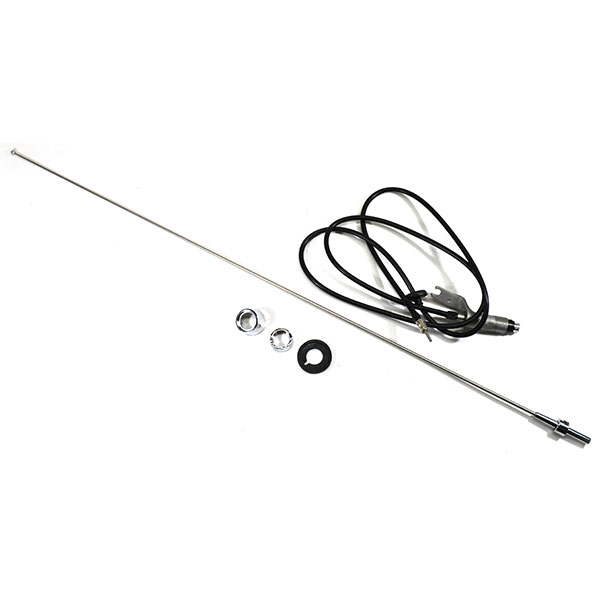 1965 Pontiac GTO/LeMans/Tempest ANTENNA SOLID NON-ADJUSTABLE 30'' MAST ROUND TIP AND ROUND BODY WITH A ROUND SHAFT STYLE BASE | RD10200G