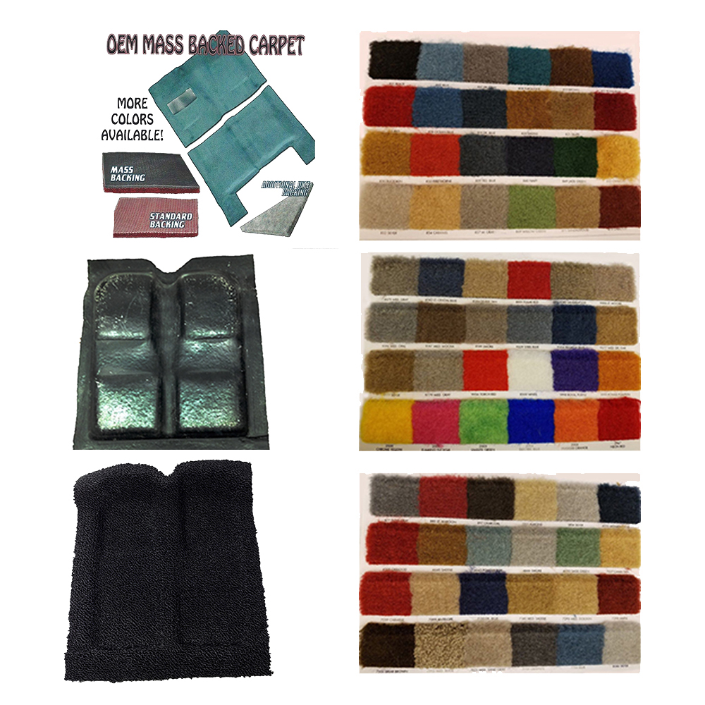 1977 Chevrolet Nova/Chevy II (AUTOMATIC TRANSMISSION) CUT-PILE OEM MASS BACKED MOLDED CARPET WITH SOUND DEADENER INSULATION. | IN3003N