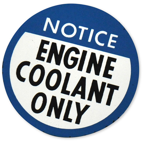 1979 Chevrolet Nova/Chevy II ENGINE COOLANT ONLY DECAL (DC0470) | DC2370C