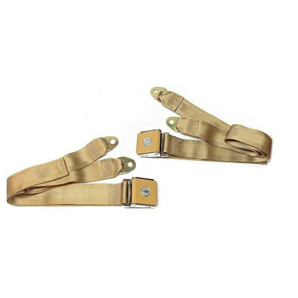 1964 Chevrolet Chevelle/Malibu BOWTIE SADDLE LIFT LATCH STYLE LAP SEAT BELTS (PR) | IN52886C