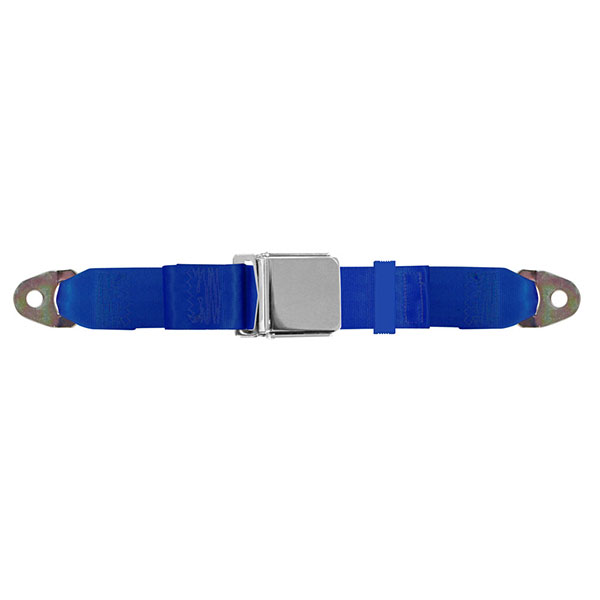 1961 Chevrolet Corvair CHROME FLIP STYLE LAP BELT, COBALT BLUE (4006) 60