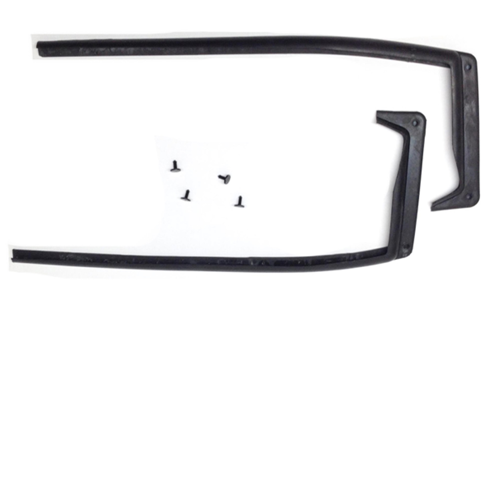1959 Cadillac Cars UPPER DOOR HINGE ''J'' SEALS. LONGER SECTION IS 15-1/2'' LONG. SHORTER SECTION IS 7'' LONG, HAS 2 HOLES & INCLUDES FOUR CLIPS | WS1010Z